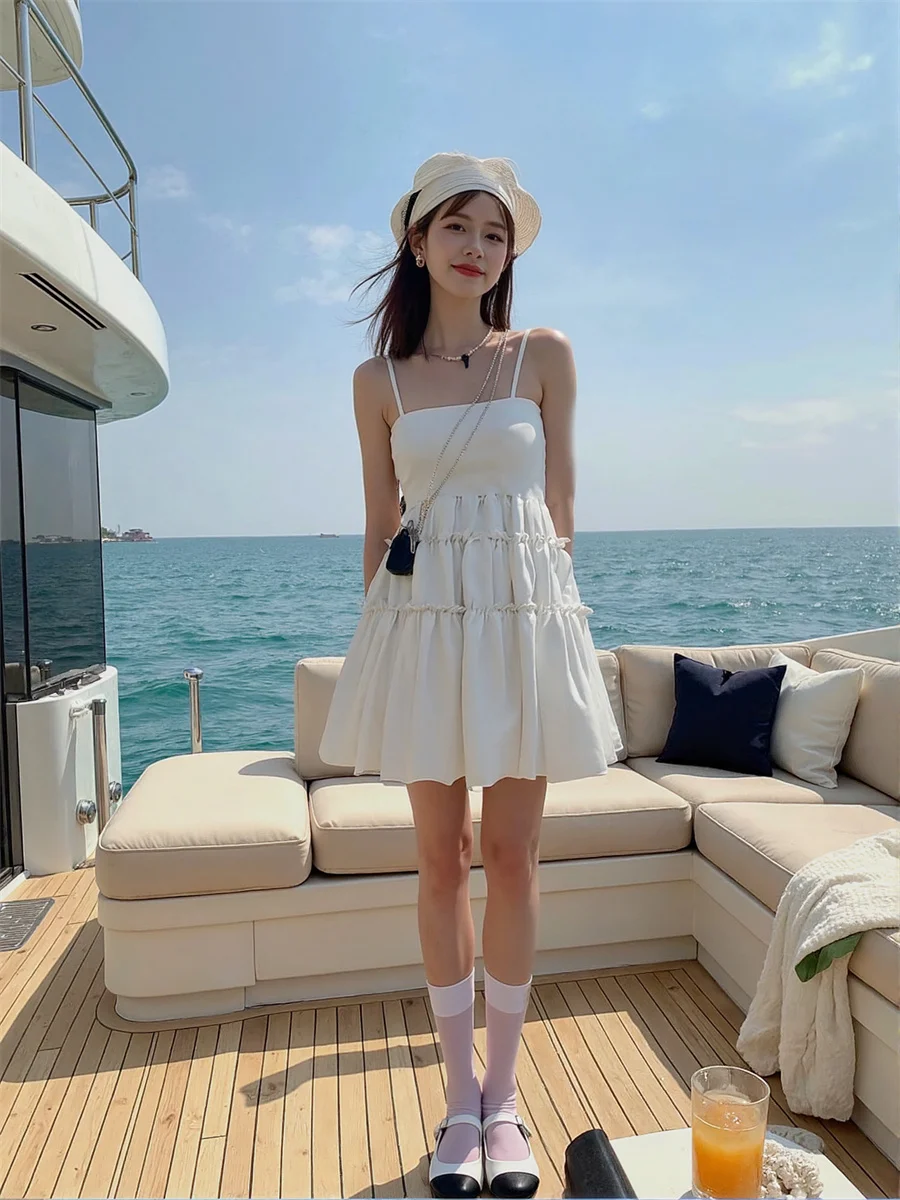 Women'S Clothing Trend 2025 Floral Summer Side-Slit High-Slit Splited Splitting Cut-Out Cutout Hollow-Out Holes Sexy Hot Fall