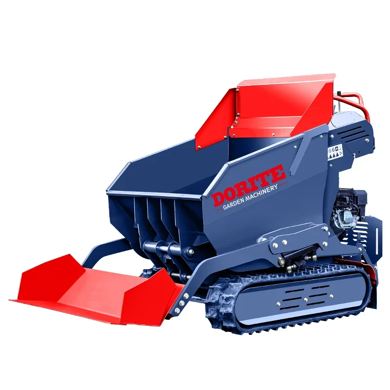 Kmaxpower 212CC Petrol-powered Walk Behind Track Barrow With Self-loading Shovel