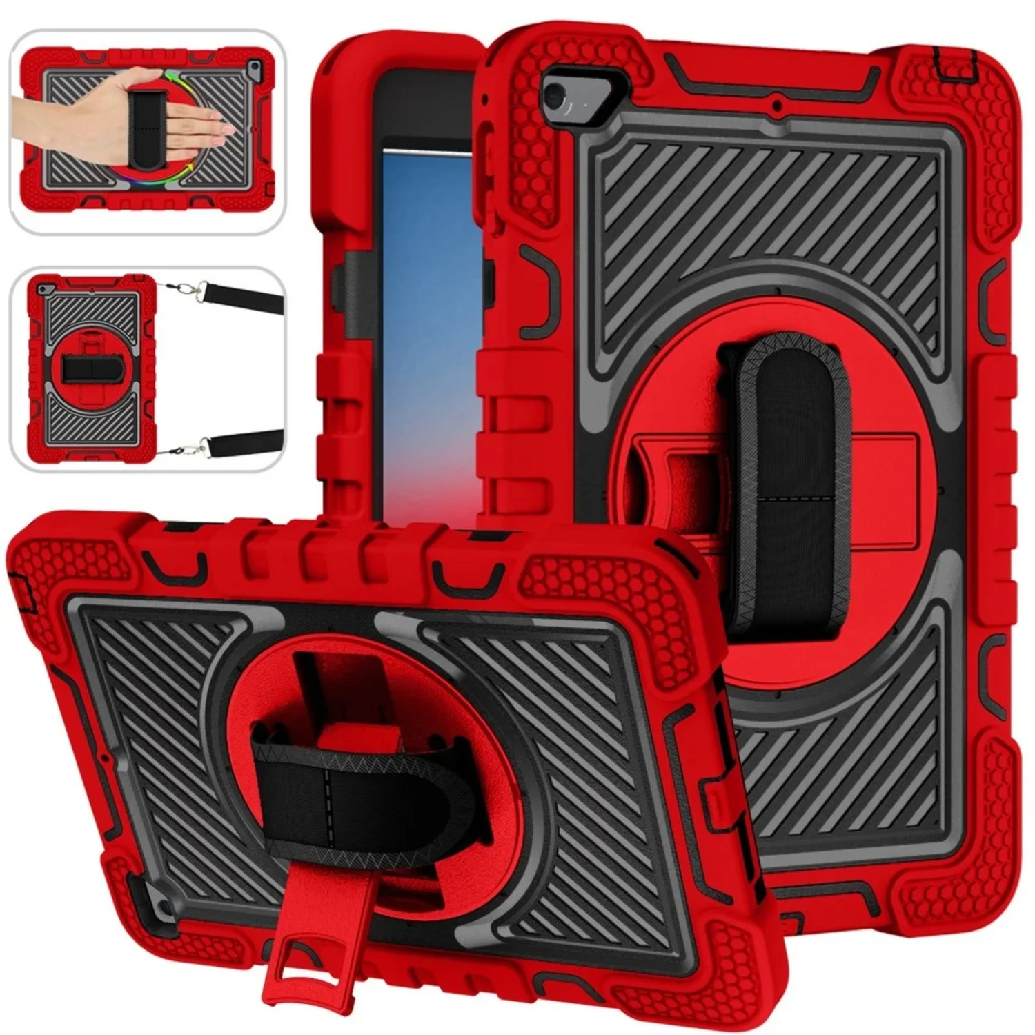 Case   10.2 7th 8th 9th Air 4 5 10.9 10th 2022 Pro 11 2018 2021 9.7 5th 6th mini 4 5 6 Cover  Shockproof Tablet Stand