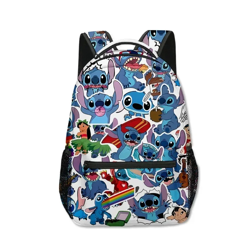 Stitch uczeń szkoły podstawowej Anime plecak Cartoon o dużej pojemności drukowanie Anime Kawaii plecak sportowy rozjaśniający Mochila