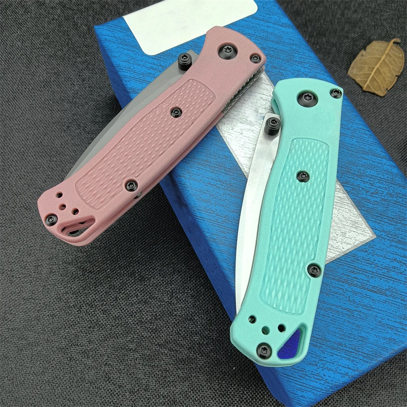 Convenient BM533 Camping Tactical Nylon Wave Fiber Handle Outdoor Hunting Self Defense Survival Folding Knife