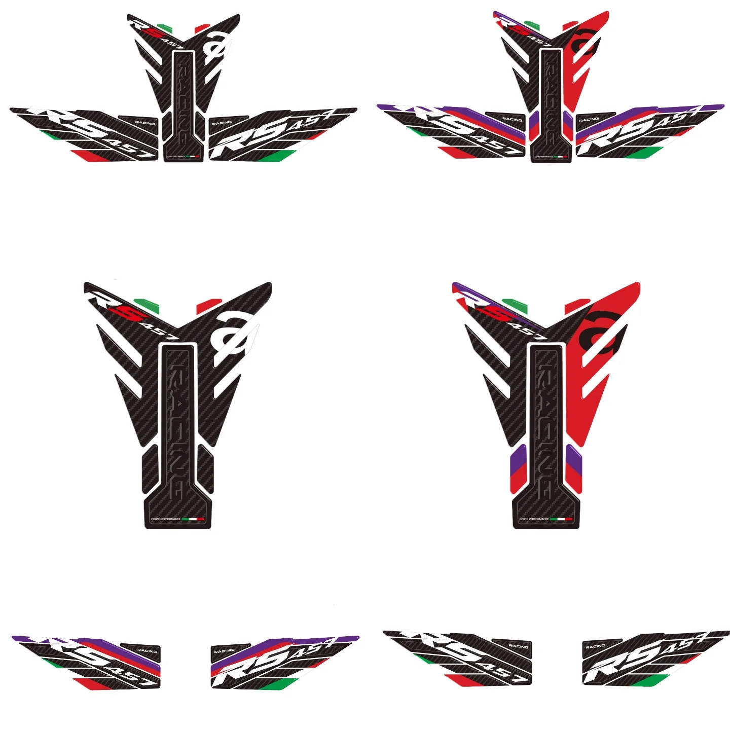 3D Sticker Decoration and Protection of Motorcycles Ignition Key Area Compatible with Aprilia RS 457 2024 -