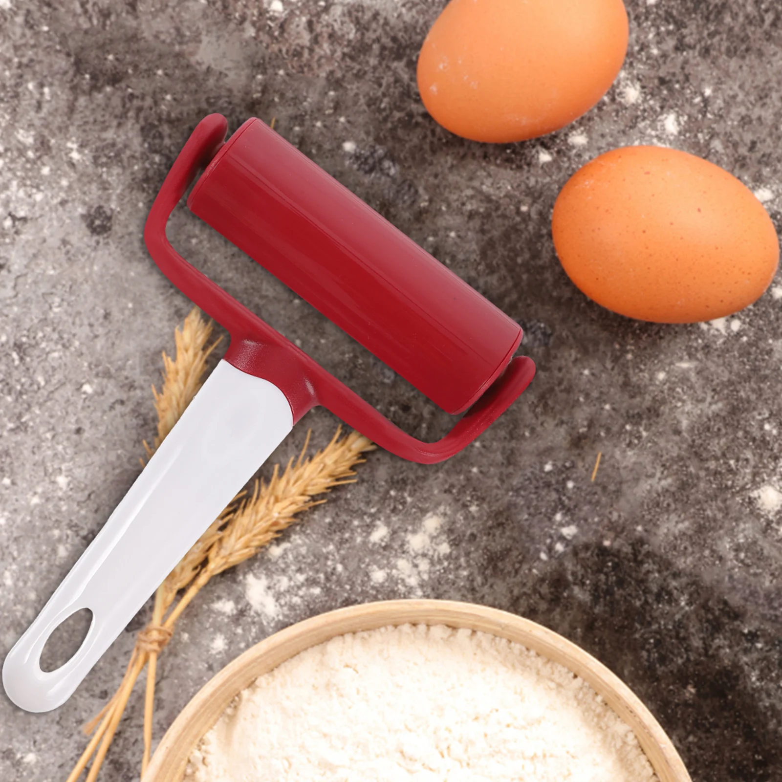 

2pcs Rolling Pin Noodle Rod Small Dough Kitchen Appliance Plastic Dumpling Skin Baking Tool Lightweight Multi functional Handle