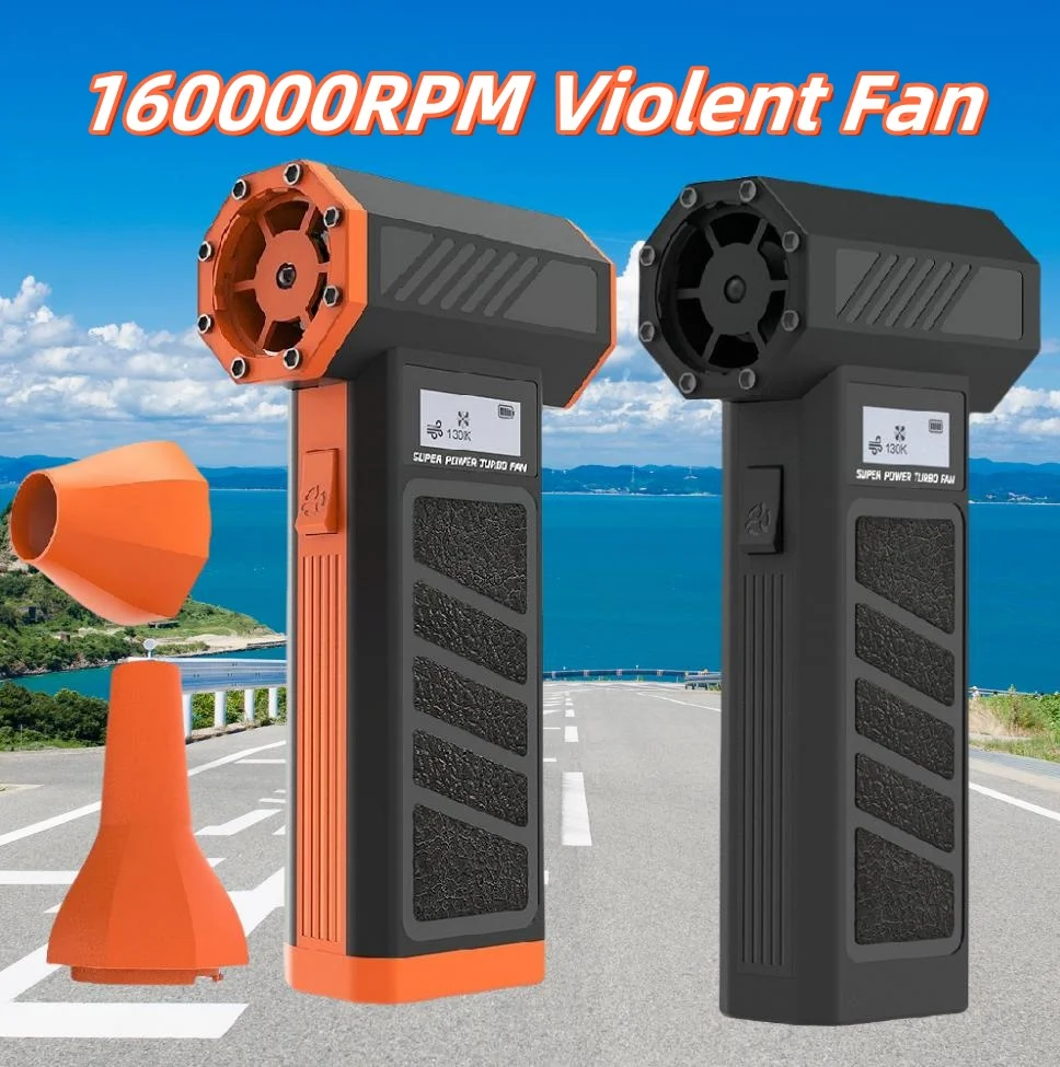 160000RPM Super Powerful Turbo Dry Violent Jet Fan 5000mAh Powerful Blower Brushless Motor High Speed Duct Fan for PC Keyboard