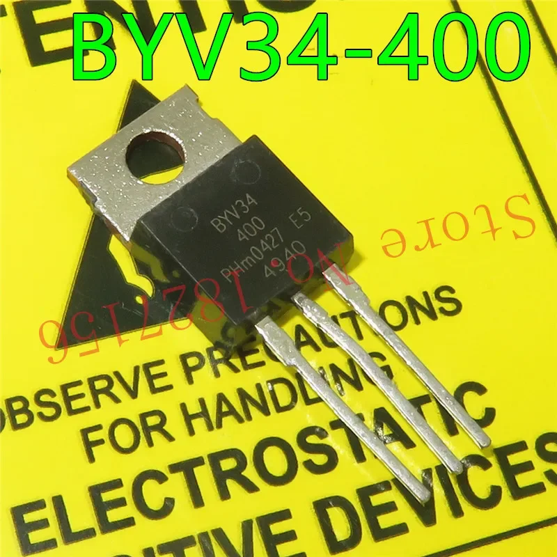 10pcs/lot BYV34-400 400V 20A TO-220   Dual rectifier diodes ultrafast