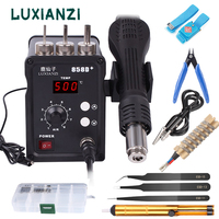 LUXIANZI 858D Hot Air Gun Rework Soldering Station LCD Digital Display Welding Station For BGA PCB IC Repair Tool 858/858D