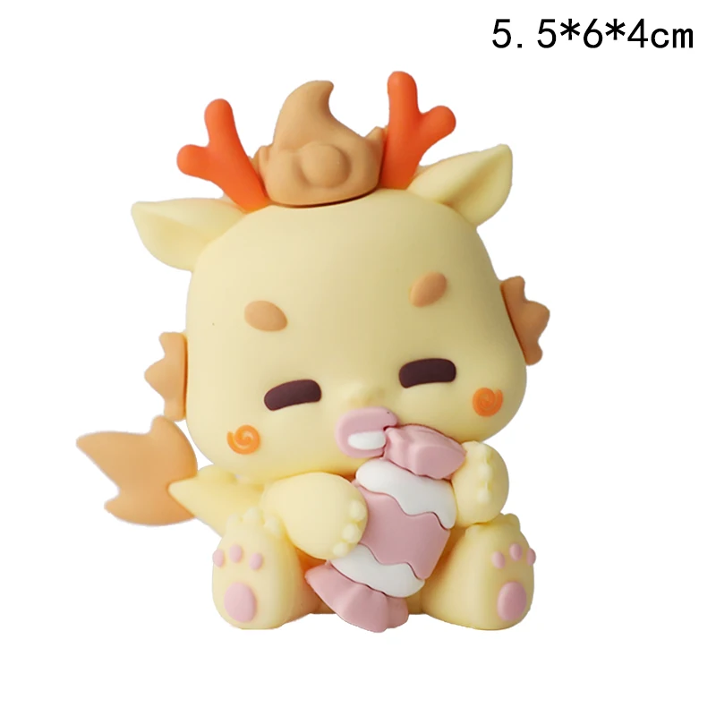 Cartoon Dragon Baby Ornaments Dragon Year Kids1st Birthday Party Decorations for Baby Shower Cake topper Gifts