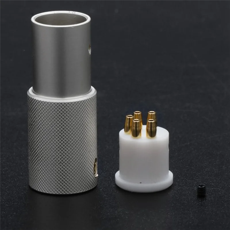 Excellent-Insulator 5Pin DIN Connector For LP Turntable, Tonearm Plug, Vinyl Jack, 24K Gold Plated High-Quality Audio Fidelity
