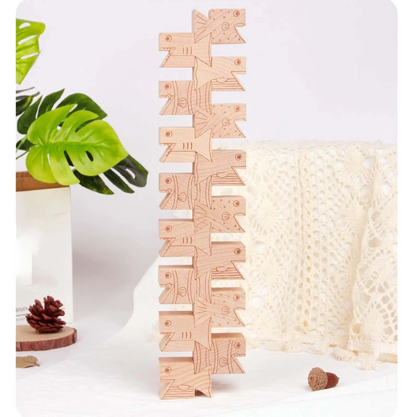 16Pcs Montessori Blocks Stacking Balancing Game for Toddlers Development Toy