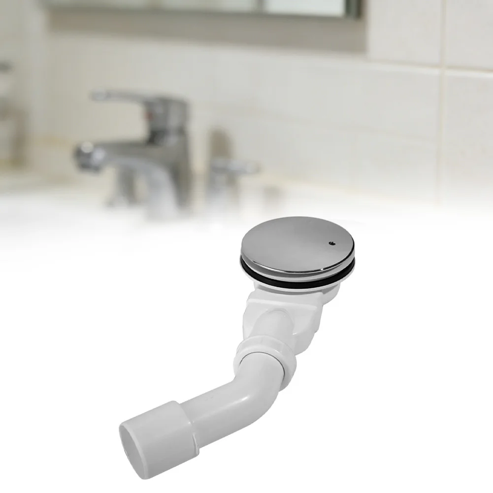 

Дренажная труба для раковины и ванны, комплект фильтров для слива из АБС-пластика с серебристой панелью, практичный, компактный, легко чистится