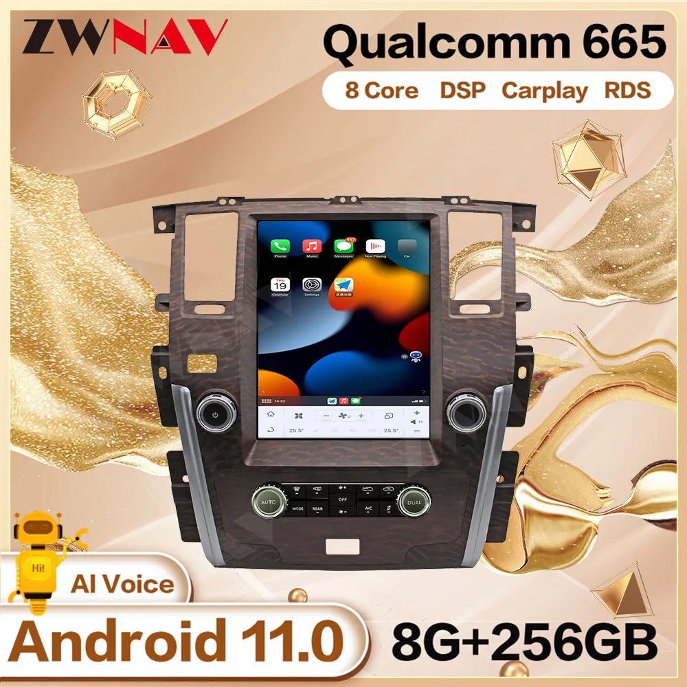 

Автомобильный мультимедийный плеер Qualcomm, экран Tesla, Android, для Nissan патруль 2010-2012, 2013, 2014, 2015, 20162017GPS, радио, стерео