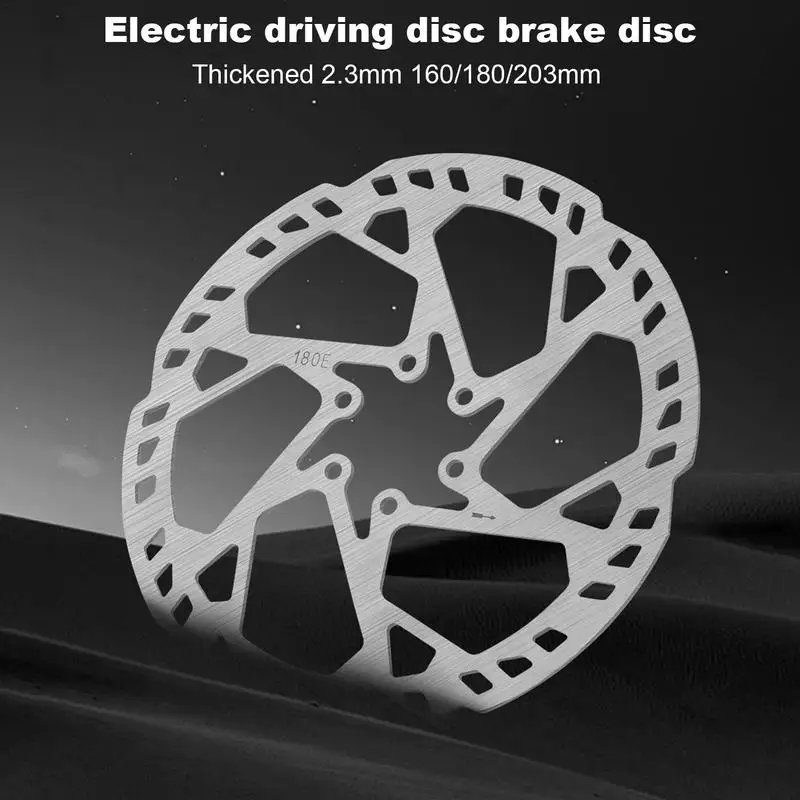 Disc Brakes For Biking 203/180/160mm 6 Bolts Disc Brake Rotors Lightweight Brake Disc Rotor Replacement Electric Scooter Disc