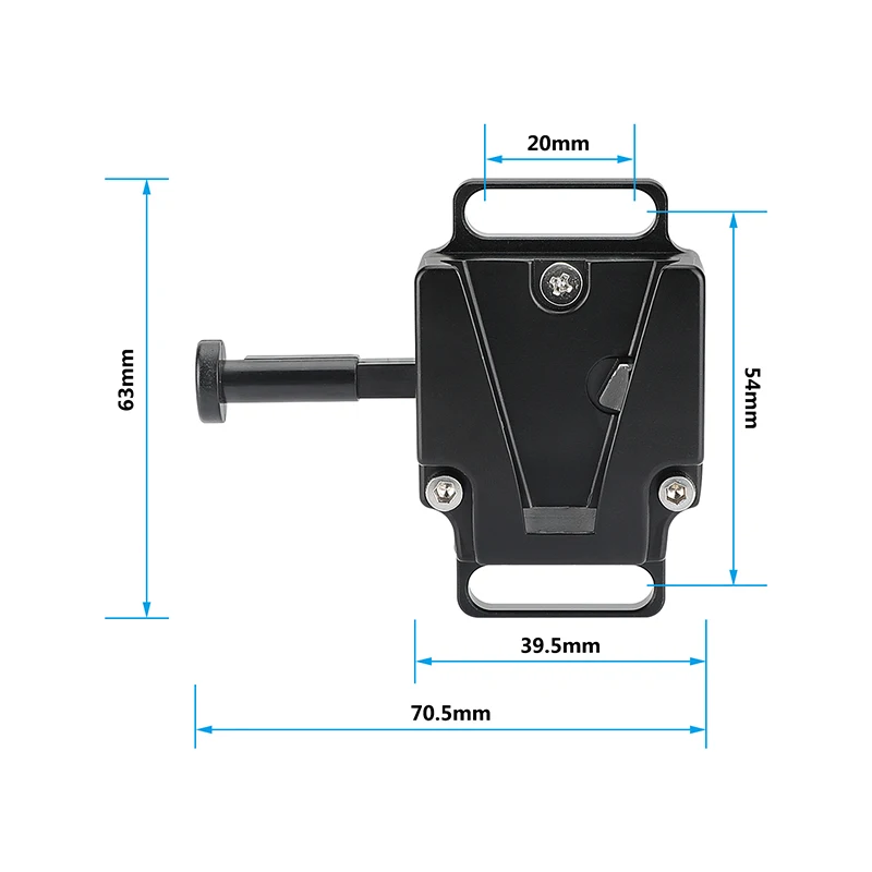 CAMVATE Mini V-Lock Battery Adapter V Mount Quick Release Plate + Universal Super Crab Clamp For DSLR Camera Battery