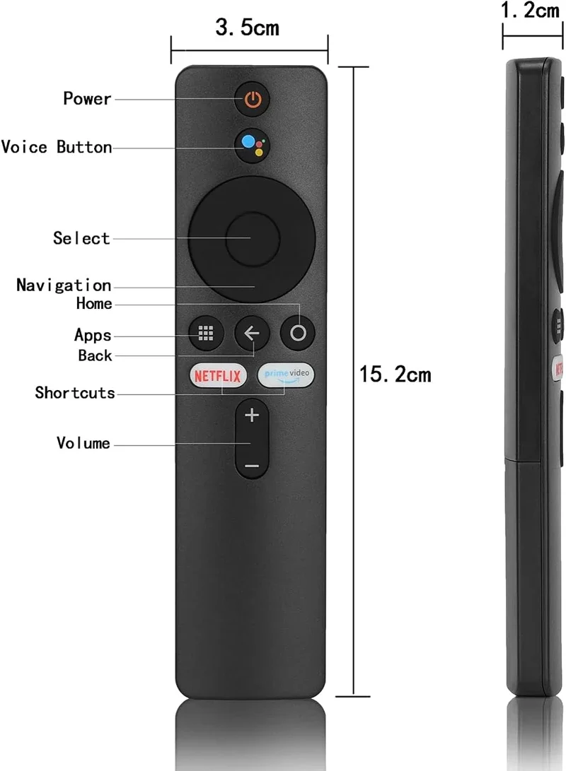 Voice Remote Control Compatible with Xiaomi-Mi-TV Stick Box S/4S/4K for XMRM-006 XMRM-006W MDZ-22-AB, MDZ-24-AA Smart TV