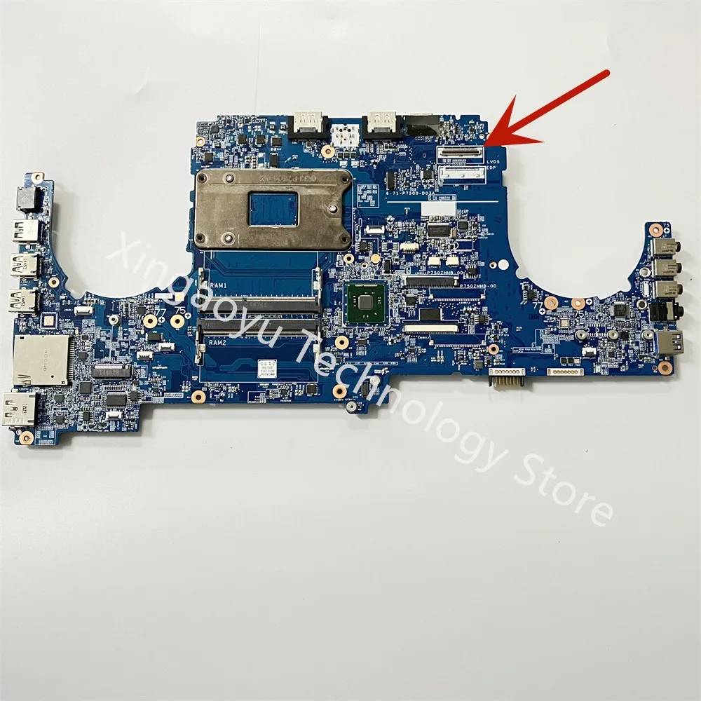 6-71-P7500-D03A Original FOR CLEVO X799 x711 P770ZM P771ZM P750ZM Laptop Motherboard  6-77-P770ZM0A-N03A 100% Tested OK