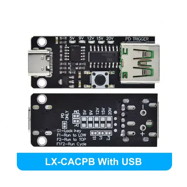 PD decoy type-c QC fast charging automatic detection test aging module 9V 12V 15V 20V adjustable