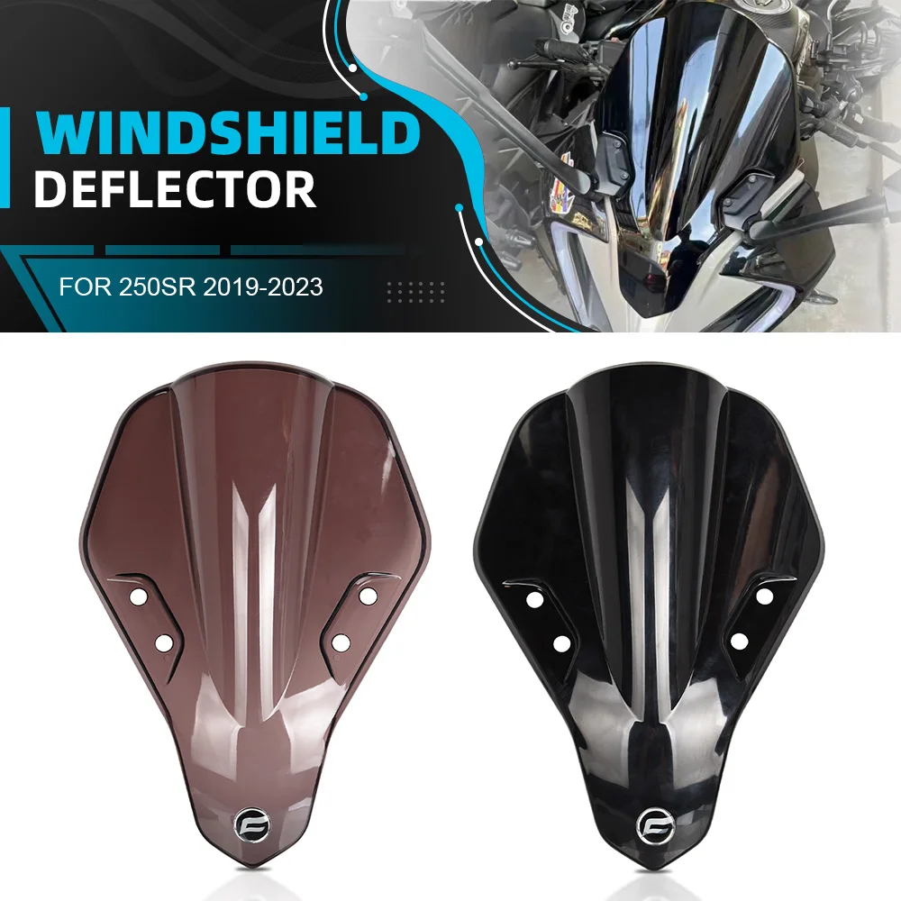 

Motorcycle Accessories FOR CFMOTO 250SR 2019 2020 2021 2022 2023 Plastic Windshield Double Wind Screen Deflectors 250SR 250 SR