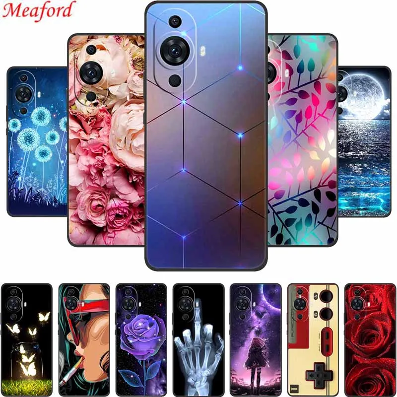 For Huawei Nova 12s Case Popular Black Silicone Soft Back Cover Case For Huawei Nova 12s Phone Case Cover Nova12s 12 s Funda 6.7