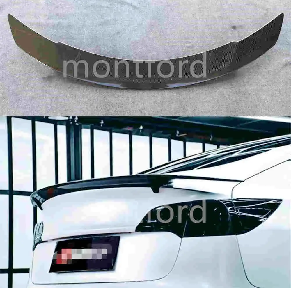 

Suitable for Tesla model3 carbon fiber spoiler Tesla model3 2018-2022 carbon fiber modified rear wing