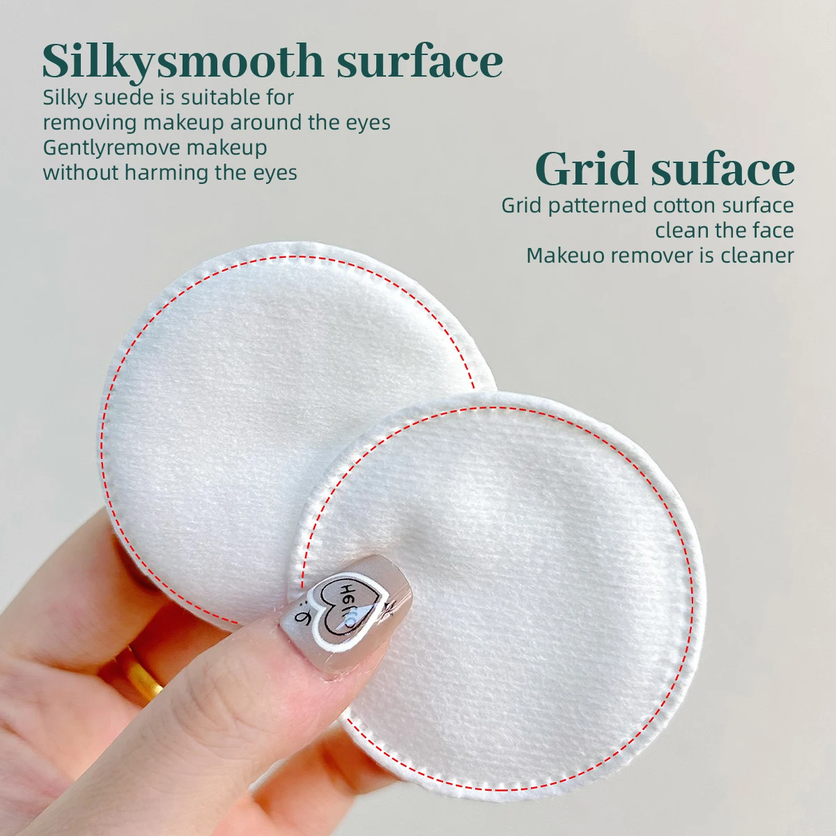 80/160 個のプロフェッショナルラウンドコットンパッド、スキンケアと衛生、多目的湿布とメイク落としに使用されます。