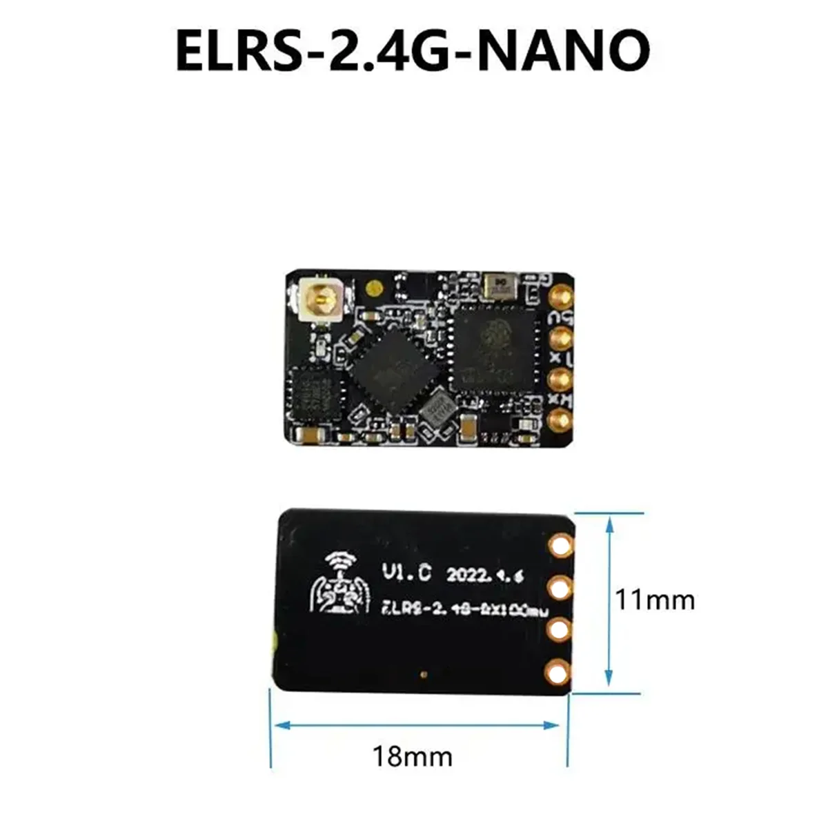 

Y02AELRS Nano 2.4G Receiver ExpressLRS Long Range Receiver for RC FPV Traversing Drones Parts