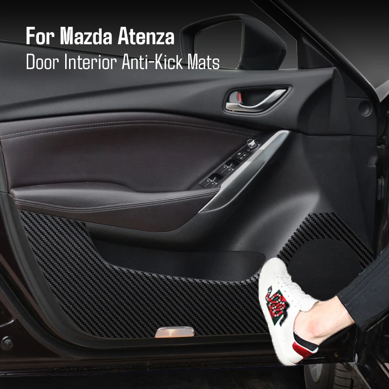 

For Mazda Atenza 2014-2021 Car Door Anti-Dirty Anti-kick Pads Film Mat Protection Sticker Interior Refit Kit Accessories