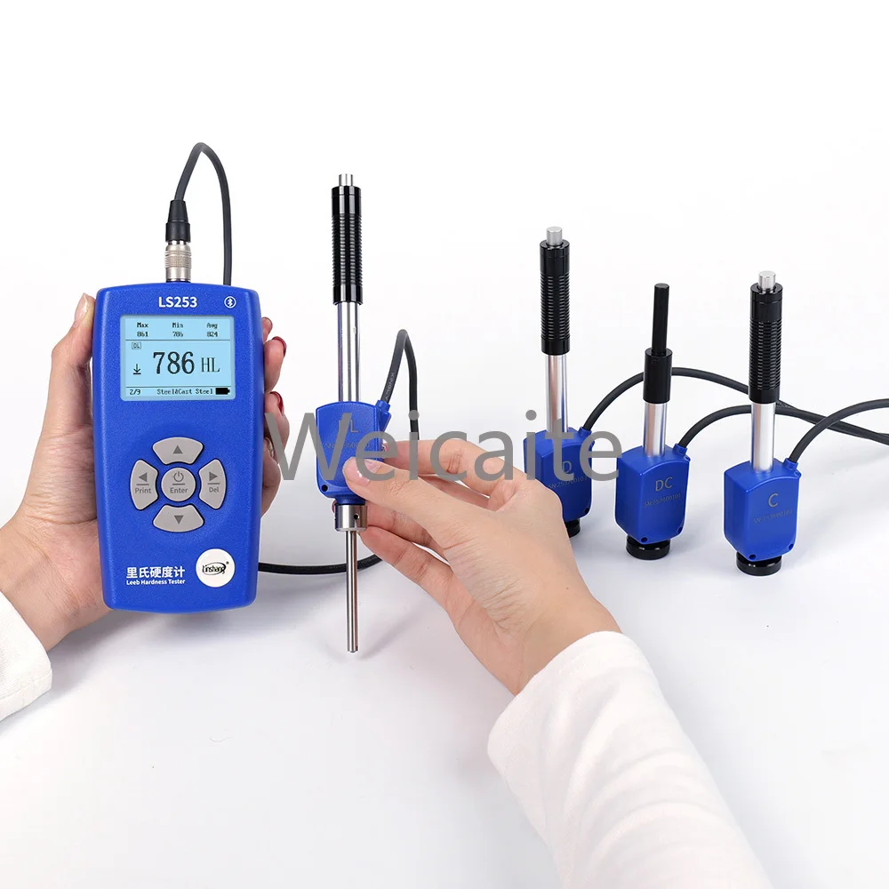 

LS253 Multi Probe Support APP Wireless Printer Portable Hardness Tester for Aluminum Metal Leeb Hardness Tester