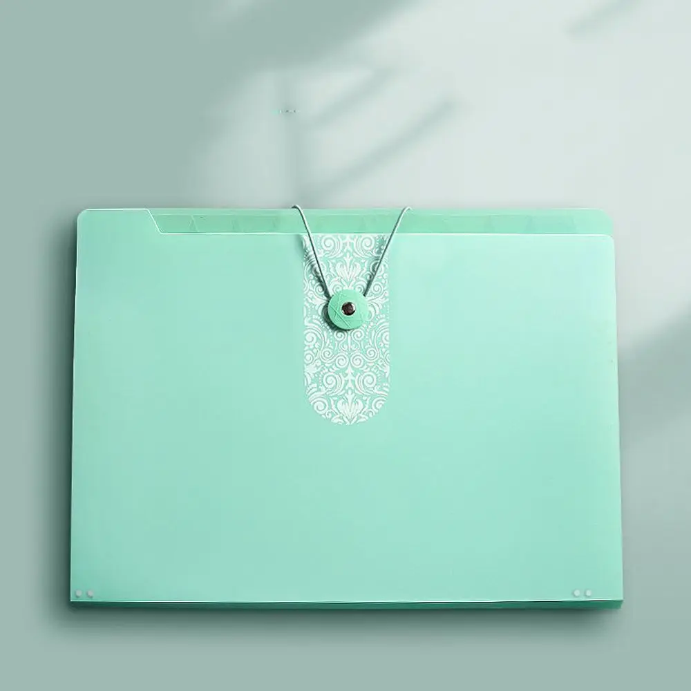 Office School Supplies With Label Card Large Capacity Office Document File Folder Filing Products Paper Organizer Organ Bag