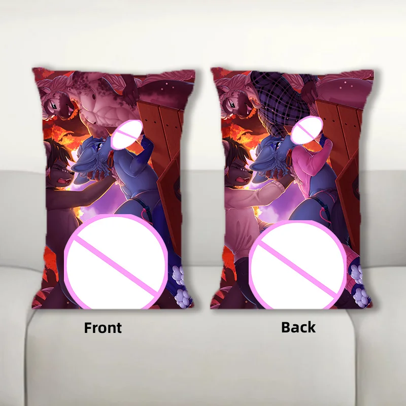 

Furry Dakimakura Anime Luxxy Zorua Body Pillow Double Side Print Half Body Throw Pillow Bedding Pillowcase