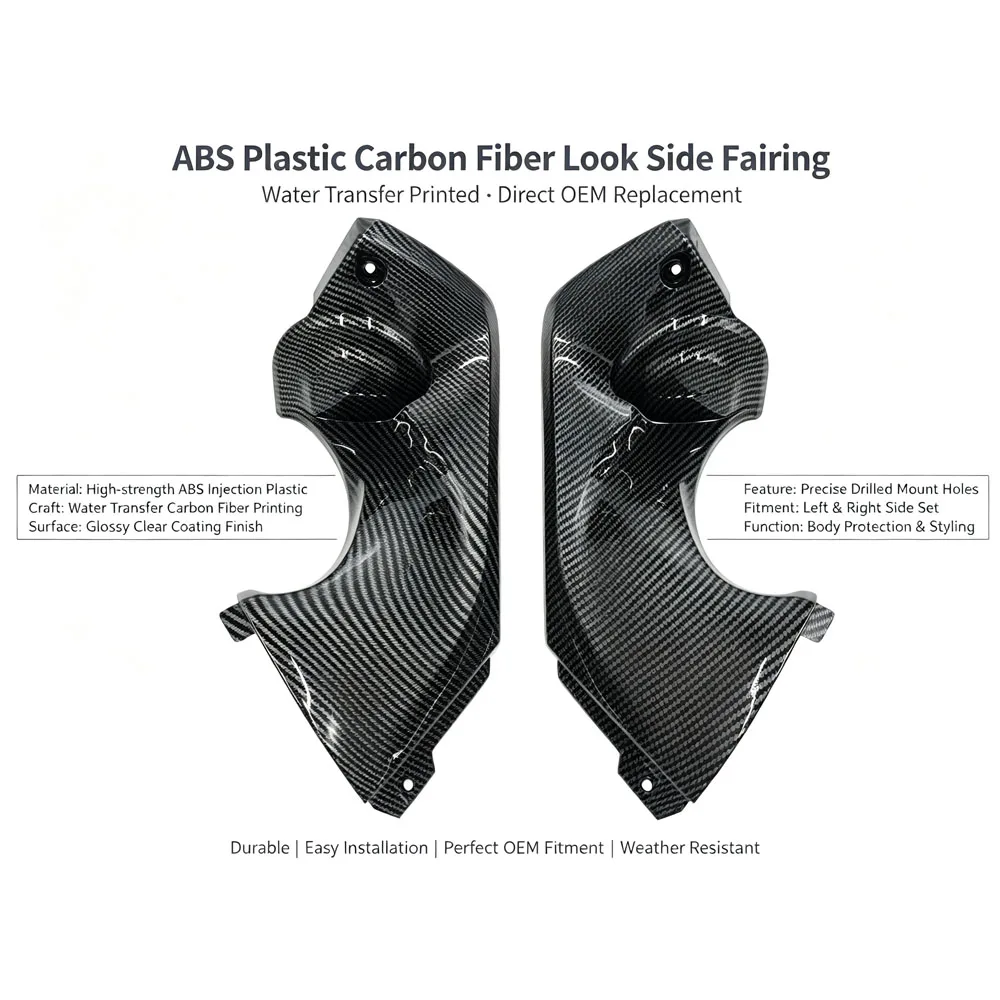 Fit For YAMAHA YZF-R6 YZFR6 1998 1999-2001 2002 Motorcycle Accessories Carbon Side Air Duct Cover Panel Protector Fairing YZF R6