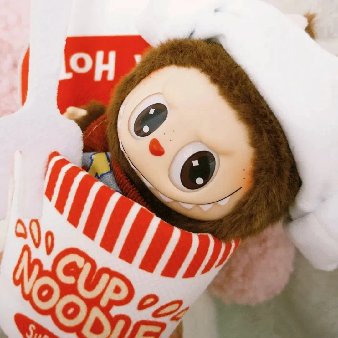 For Labubu clothes Wacky Mart Cute Doll Clothes Cockroach food Clothing Fried Shrimp Outfit Cartoon Costumes Suit Diy Doll
