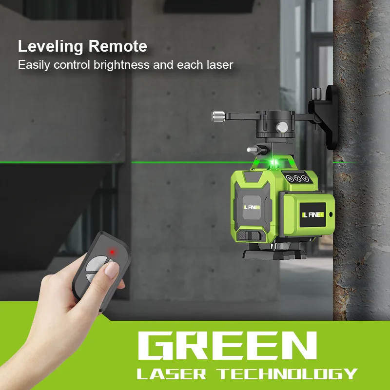 LFINE Laser Level Infrared Level Green 12 lines 16 lines High precision laserlevel