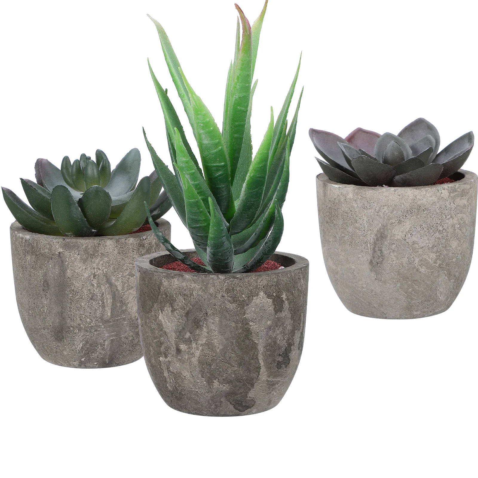 

Faux Succulent Decorative Plants Fake Succulents Simulation Artificial Man Pots Indoor