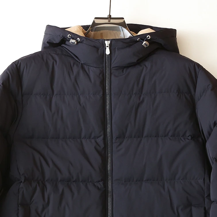 سترة إيطالية BC Old Money Style كاجوال بغطاء للرأس باللون الأبيض #5