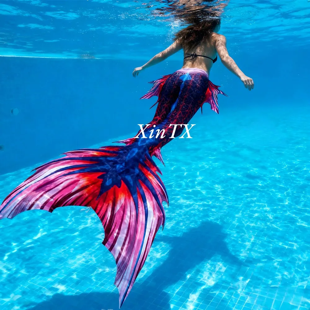 

Mermaid Tail Princess Costume for Adults, Swimwear for Halloween, Underwater Photography, Soft and Stretchy Fabric