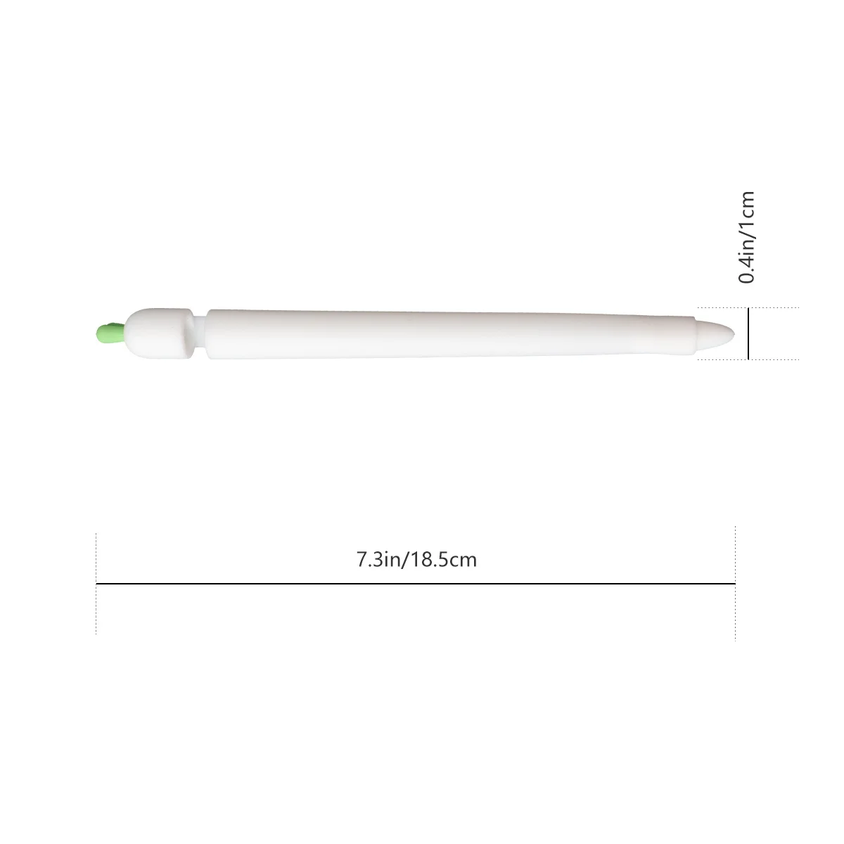 キャロット スタイラス スリーブ シリコン グリップ ホルダー Apple Pencil 1 に対応 ホワイト 滑り止め保護カバー 軽量 人間工学に基づいた