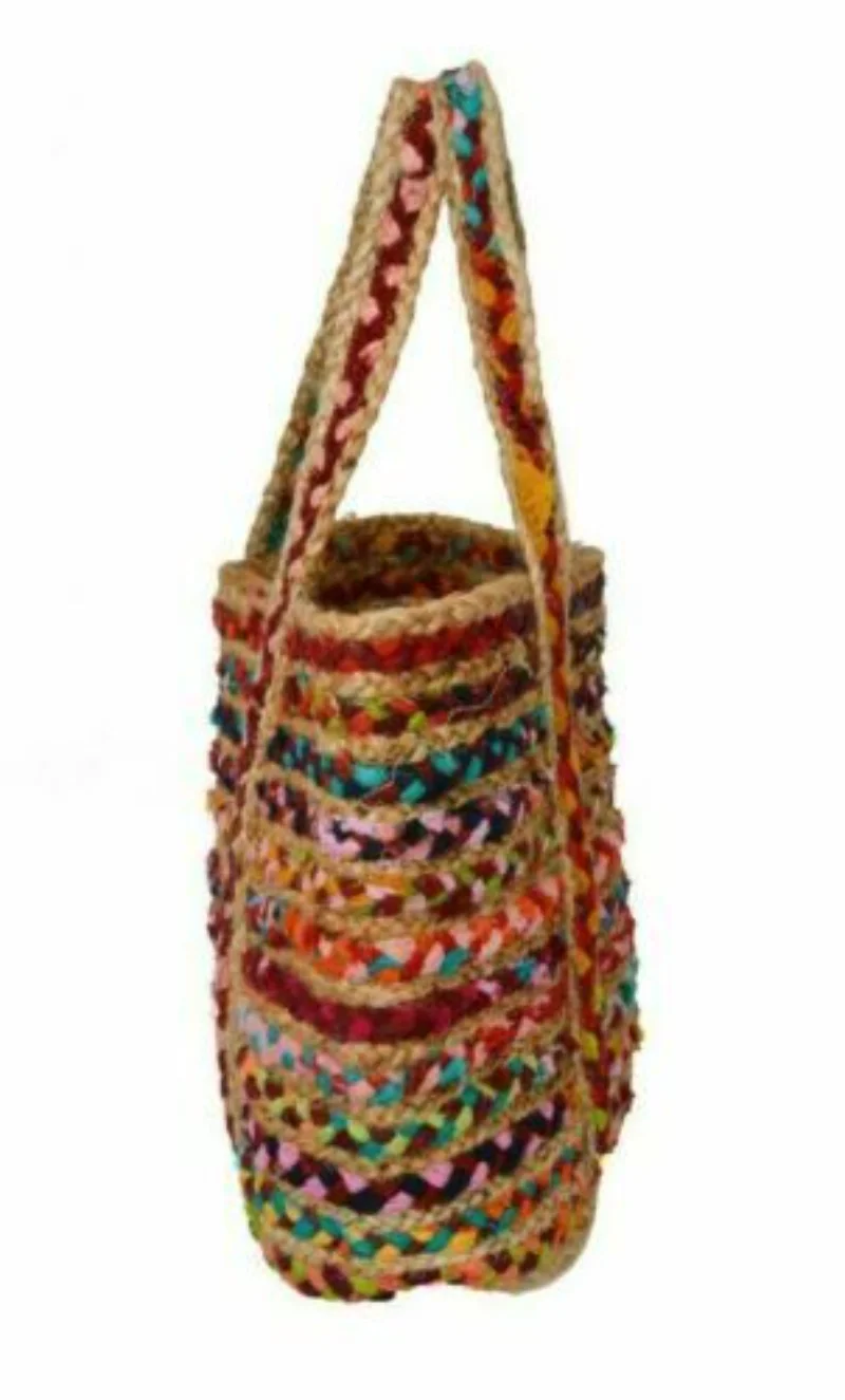 Handbags New Jute Shoulder Bag Strip Tote Bag Multicolor Bags