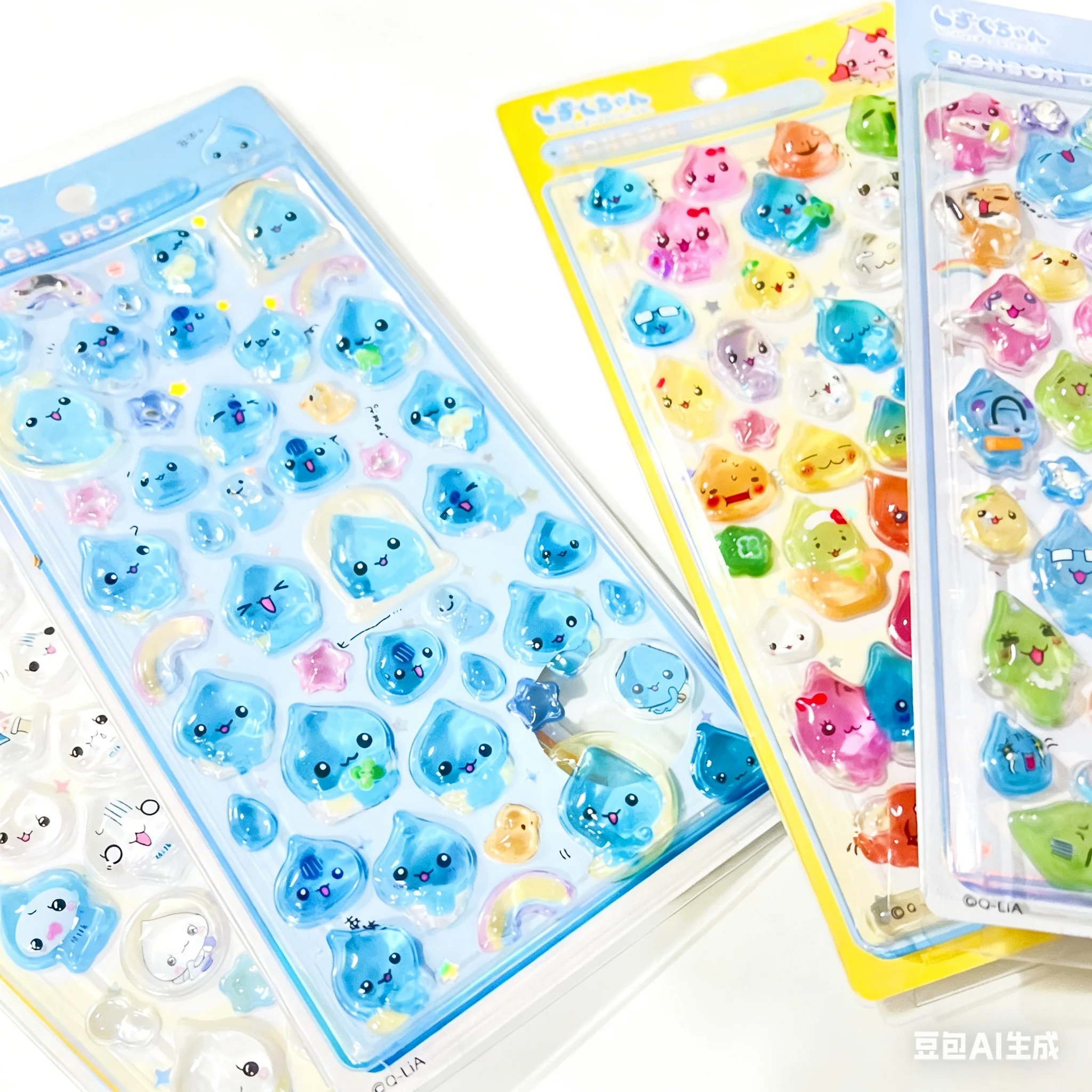 2026 New DIY Small Water Drop 3D Crystal Stickers Kawaii Sparkling Powder Raindrop Lord Crystal Drop Glue Decorative Small Gifts