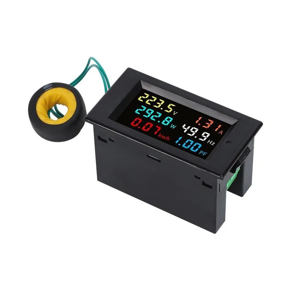 6-Display Digital AC For Power Meter for Real-Time Monitoring of Electrical Load Parameters in Commercial and Home Applications
