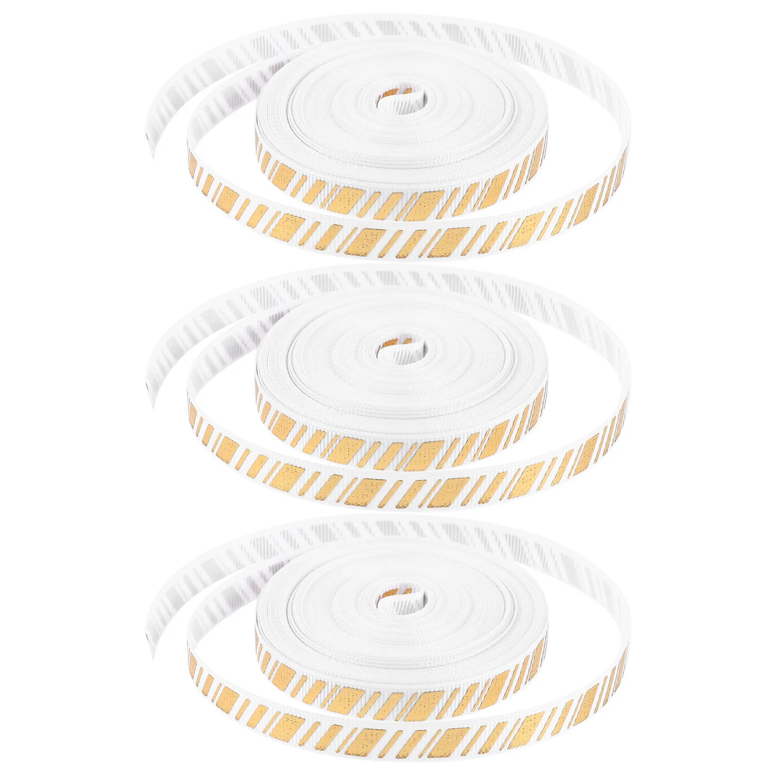 3 Rolls Christmas Ribbon Luxury Decorative Holiday Ribbon for Present Wrapping Xmas Party Decoration DIY Crafts Supplies Festive view 5