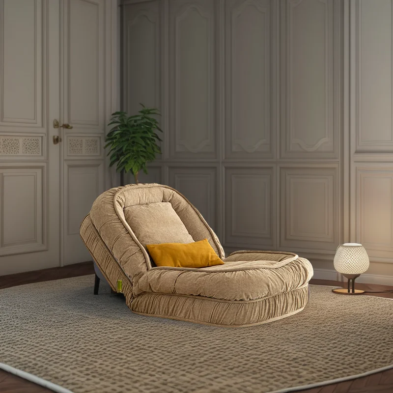 Design minimalista preguiçoso sofá dobrável design moderno tecido cochilo inverno quente saco de feijão macio cama de sono para cães e humanos