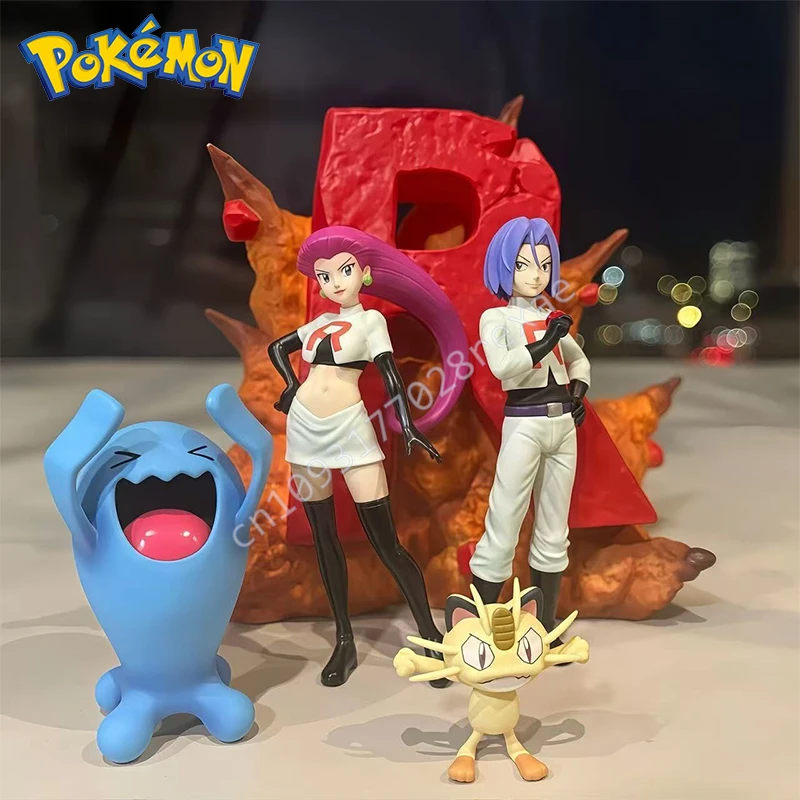 

New Pokemon Figure Hot Figurines Pokemon De L'éQuipe De FuséE 3-11cm, ModèLe De Collection En Pvc Jouets Pour Enfants Cadeaux