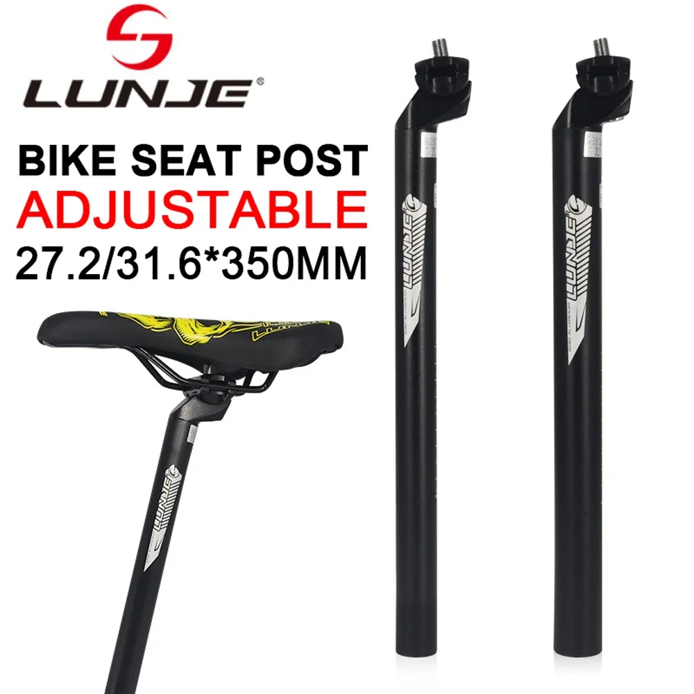 

MTB Road Bike Seat Tube Aluminum Alloy Bicycle Seatpost 27.2/31.6 350mm Adjust Cycling Seat Rod Tube Saddle Bicycle Accessories