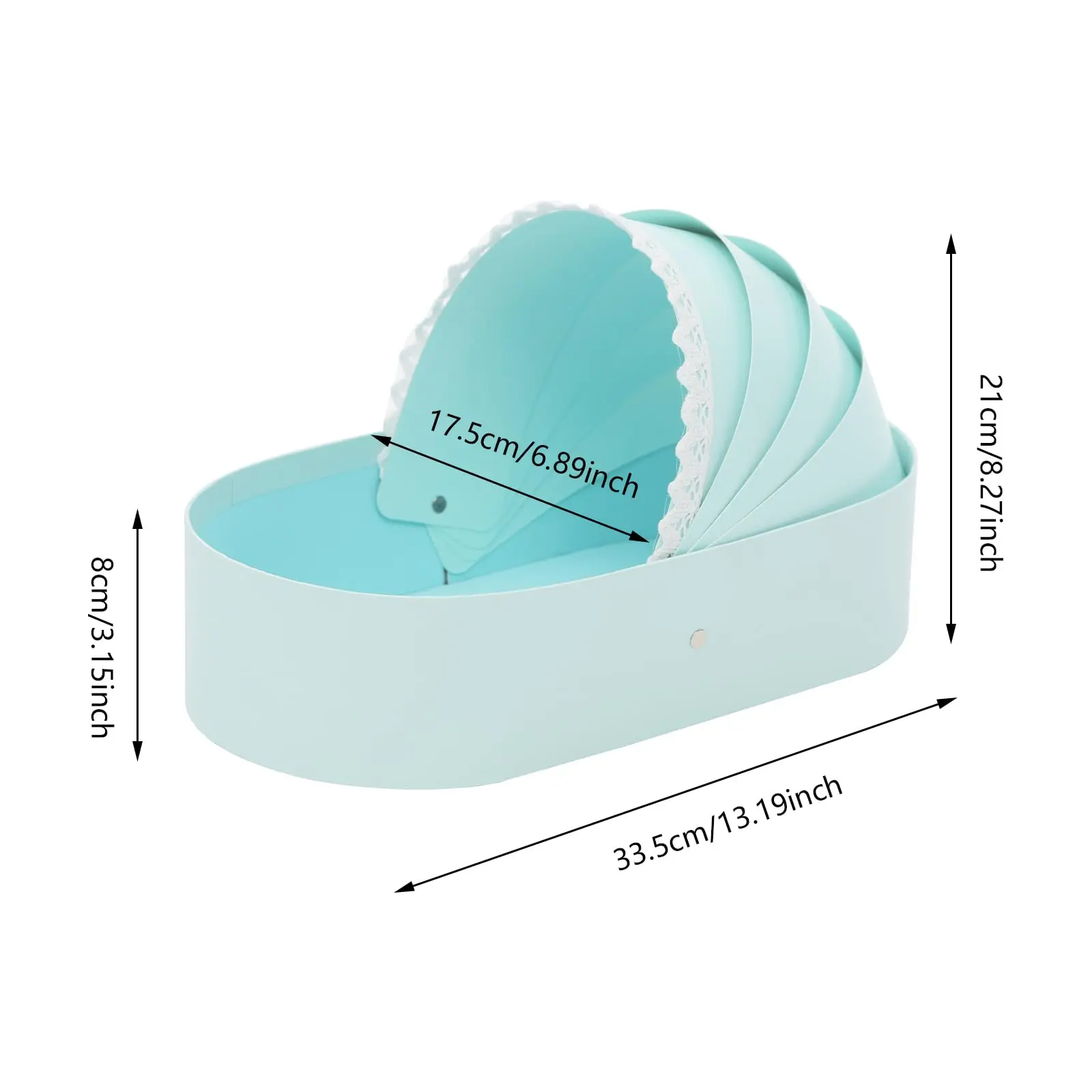 Liffshsy 10 шт., подарочная коробка с цветочной корзиной для детского душа, синяя колыбель, цветочная корзина, колыбель, подарочная коробка, декоративные коробки, маленький компаньон g