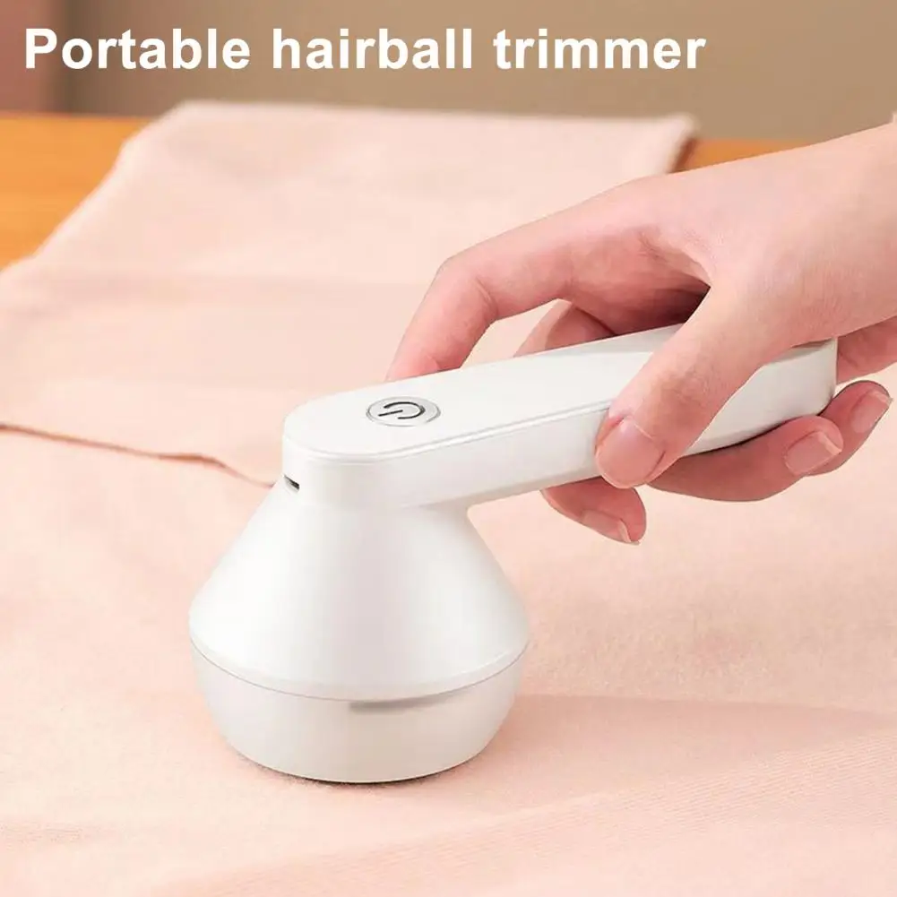 Electric Fabric Shaver USB Rechargeable Portable Fuzz Pills Trimmer 6-Leaf Blades Sweater Defuzzer Cordless Clothes Lint Remover