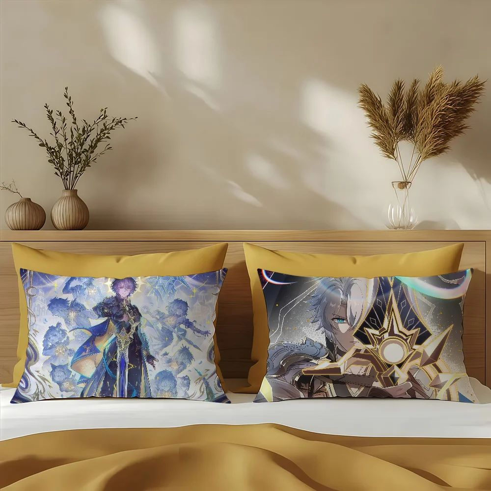 Game Honkai Star Rail New characters cushion cover Sofa living Room Office Rectangle Pillow Home Coffee Shop Bedding Hit product