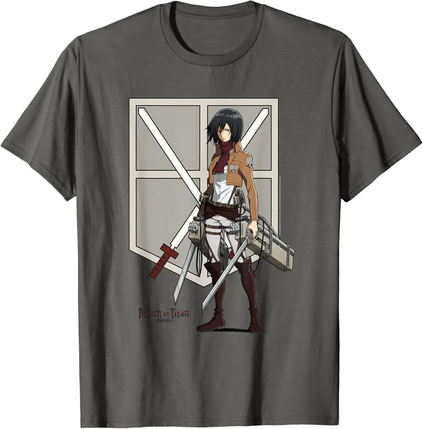 Attack on Titan Eren with Shield T-Shirt 100% Cotton Streetwear High Quality