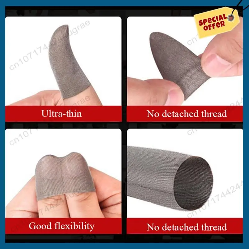 -A15I 40PCS Sleep-Proof Sweat-Proof Professional Press Screen Thumbs Finger Sleeve For Pubg Mobile Phone Game Gaming Gloves