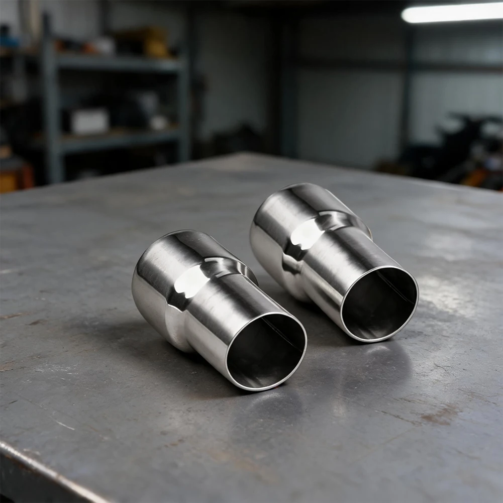 For Exhaust System Upgrade Silver Stainless Steel Reducer 304 Stainless Steel Construction All Weather Durability