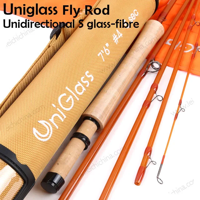 New solid transparent fiberglass fly fishing rod